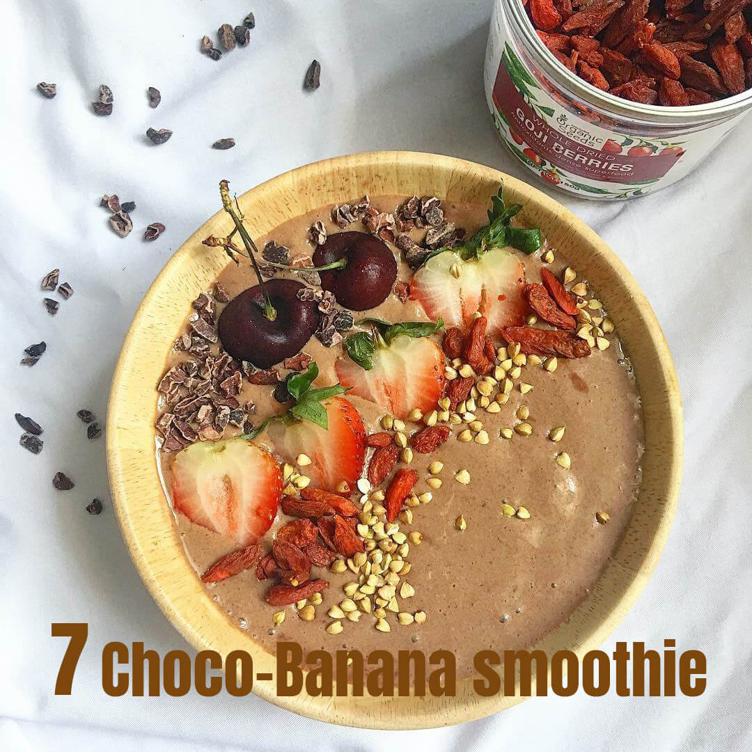 Choco-Banana smoothie สูตรสมูทตี้โบวล์